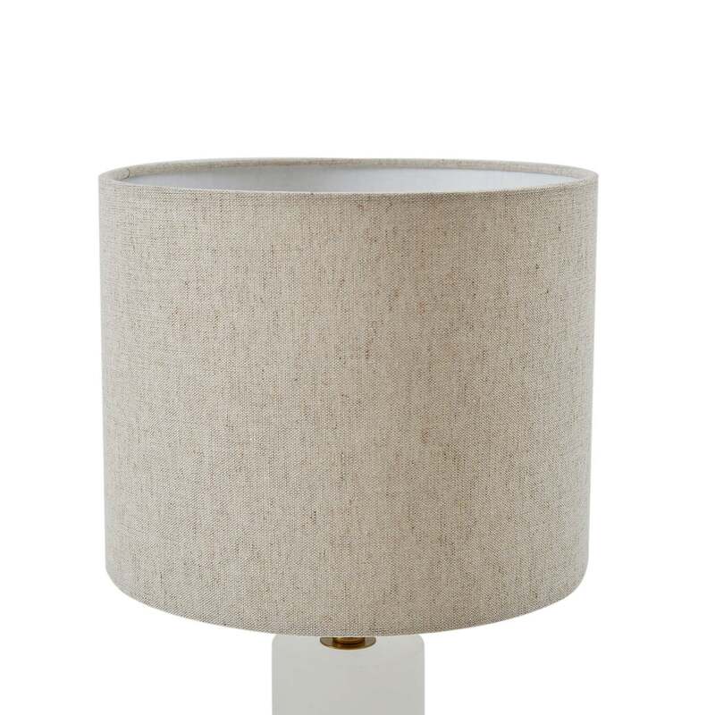 Lindby Tischlampe Alabaster Tischleuchte Leuchte weiß/beige Ø 25cm Marmor E27 - 4251911794977