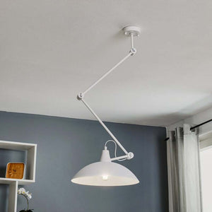 B-Ware Euluna Deckenlampe 808 LED Lampe dimmbar Höhenverstellbar weiß Ø37cm 1-flammig