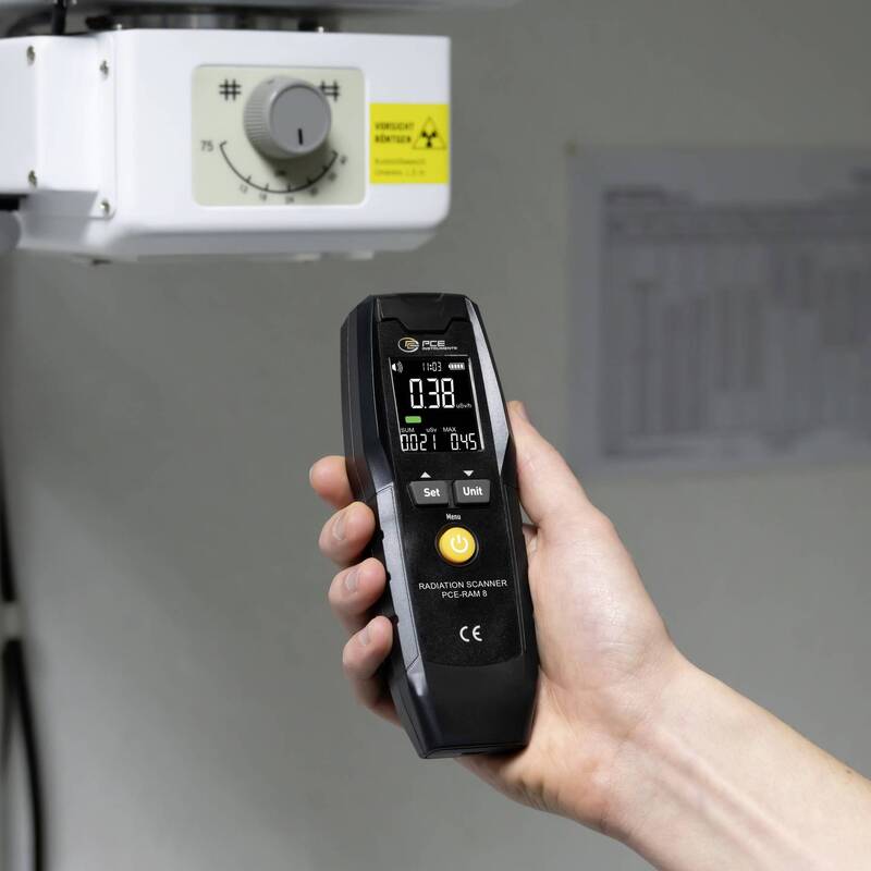 PCE Instruments Geigerzähler PCE-RAM 8 mit akustischem Alarm und USB - 4250348733184