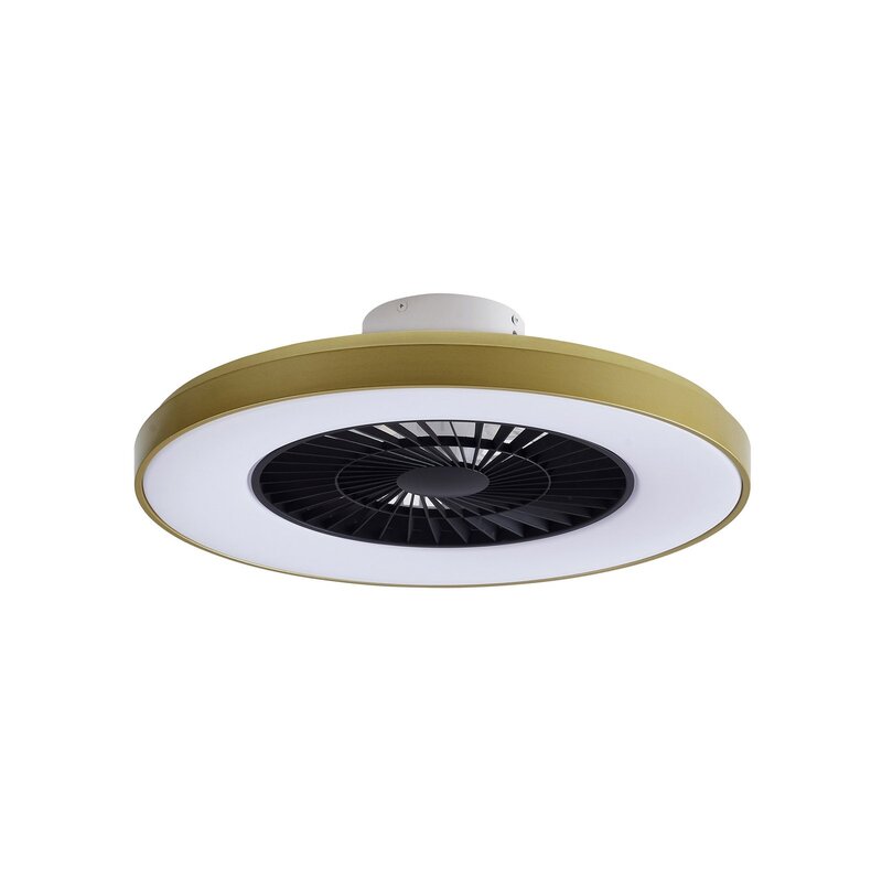 Lindby LED-Deckenventilator Teleo messing DC leise Tuya Fernbedienung 58 cm - 4251911780154