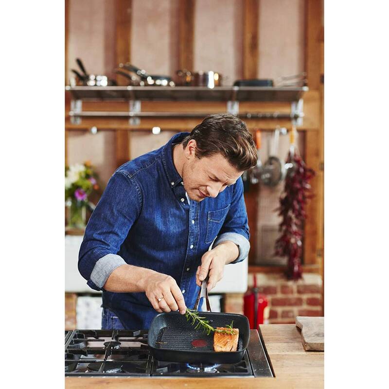 Tefal Grillpfanne Guss Alu 23x27cm Bratpfanne schwarz Handtuchheizkörper stabil - 3168430244276