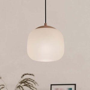 B-Ware Eglo Hängeleuchte Pendelleuchte Cominio LED dimmbar taupe/sand 1-flammig 18,5cm