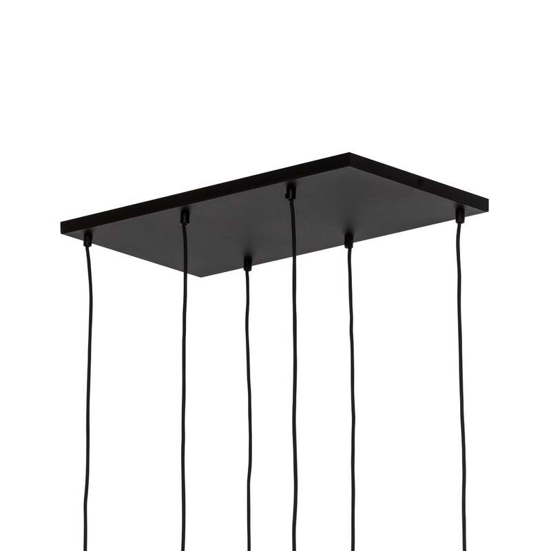 Euluna Hängeleuchte Cubus Hängelampe Lampe Leuchte sechsflammig E27 Glas grap558 - 5901780528331