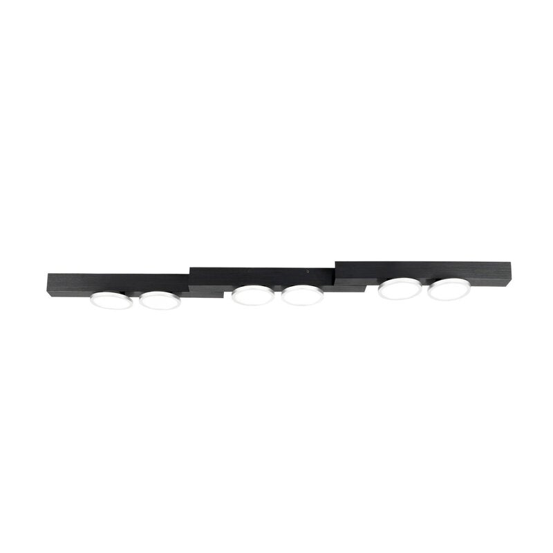Lucande Kellino Deckenleuchte Deckenlampe Deckenlicht Leuchte 6-flammig schwarz - 4251911756647