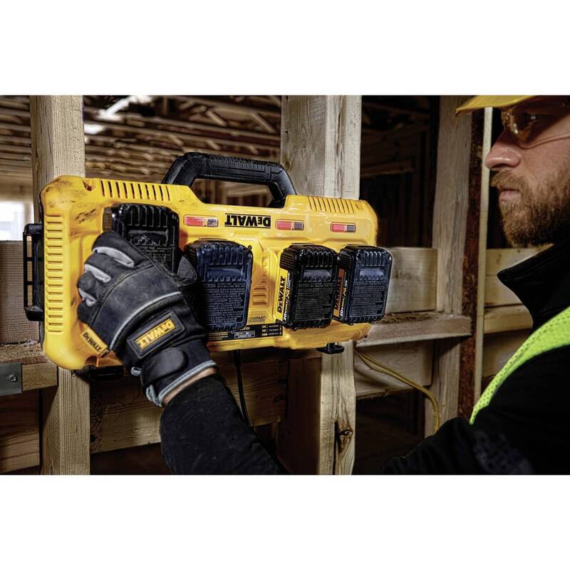 DEWALT DCB104 Schnellladegerät DCB104-QW inkl. Ladestand-Anzeige - 5035048706749