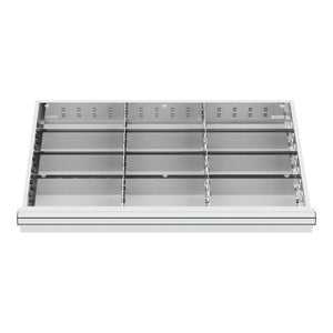 B-Ware STIER Schubladeneinteilung Metalleinteilung BLH 12 Fächer 800x450mm verzinkt