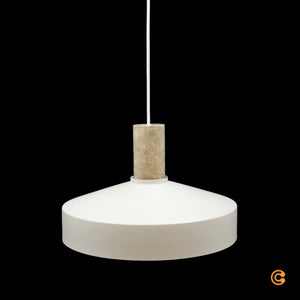 B-Ware Nordlux Pendelleuchte Hängelampe Elvas Marmor Metall Beige E27 LED Leuchte Lampe