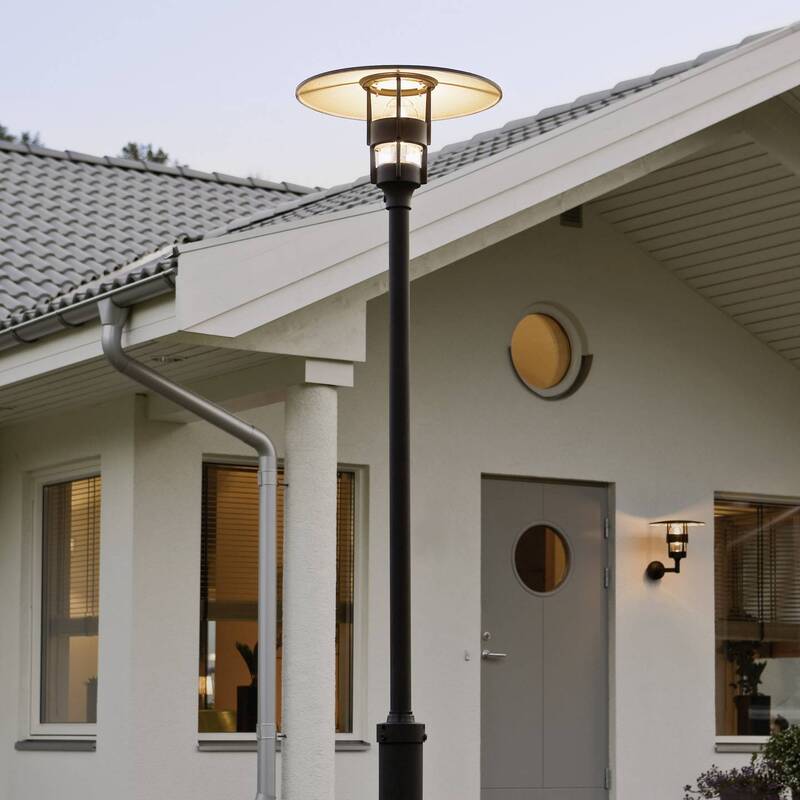 Konstsmide Außenstandleuchte Freja Gartenleuchte LED schwarz 60W IP44 232cm - 7318305247505