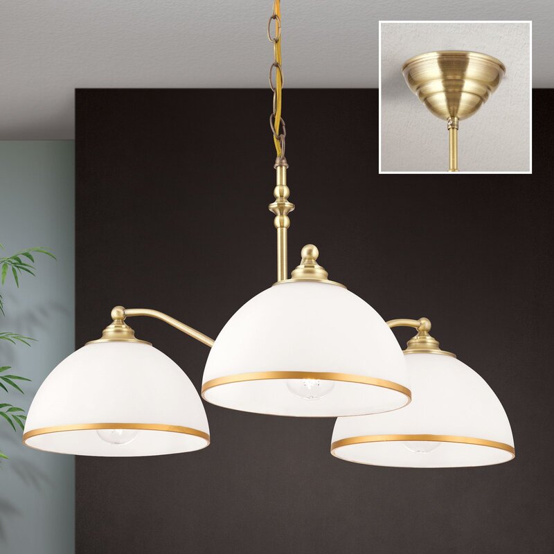 Hängeleuchte Old Lamp mit Kettenabhängung 3-flg. Hängelampe SIEHE TEXT/FOTO - 9003090274031