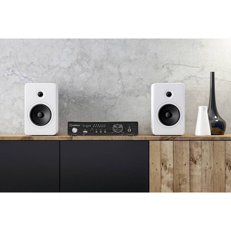 Renkforce RF-WAM-300 Stereo-Verstärker Amplifier 2 x 50 W Schwarz Bluetooth USB - 4064161201597