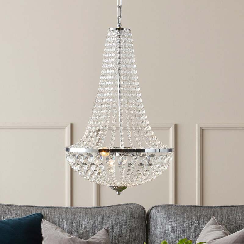 Markslöjd Kronleuchter Hängelampe Gränsö LED Badezimmer Leuchte dimmbar chrom - 7330024580145