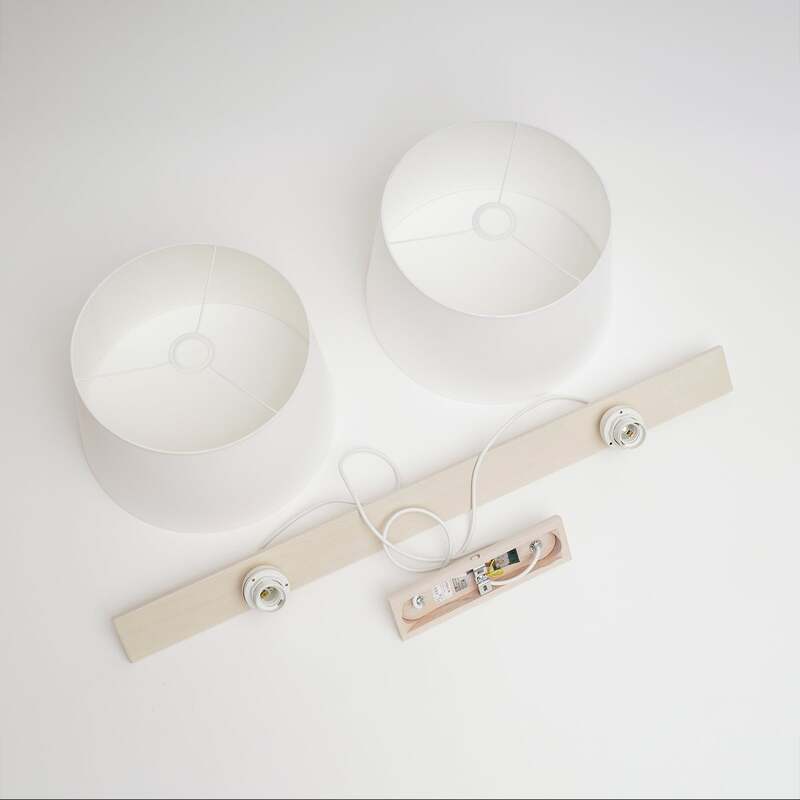 Hängelampe Hängeleuchte Sweden LED Pendelleuchte dimmbar altweiß Holz 90cm Lampe - 5907687435130