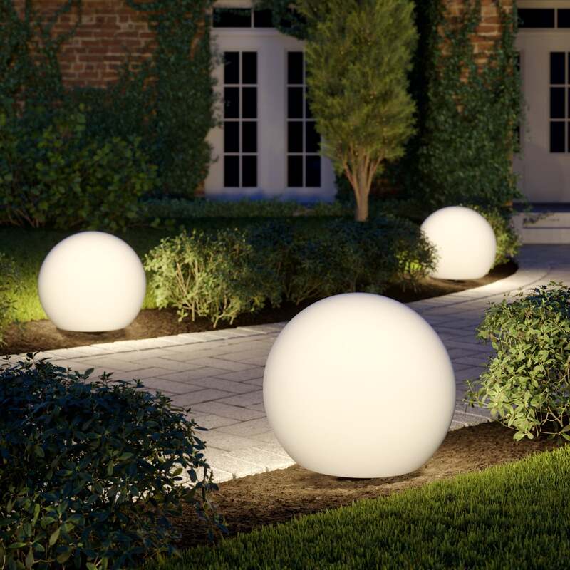 Nowodvorski Kugelleuchte Gartenleuchte Cumulus L LED Außenleuchte weiß Ø60cm - 5903139697897