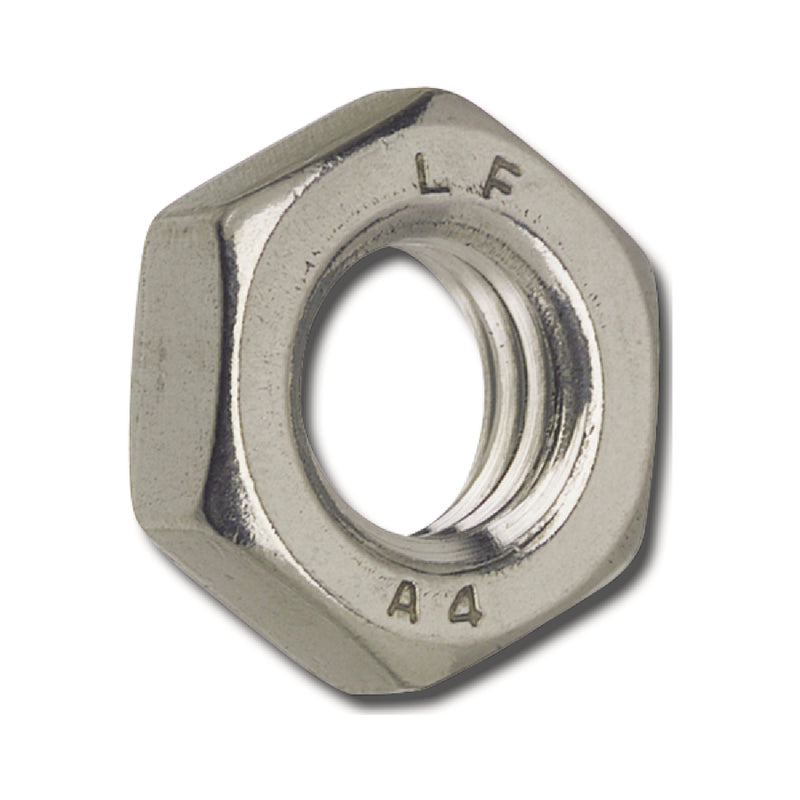 Edelstahl Sechskantmutter Mutter ISO4035 M10 Flach DIN439-2 100 Stück - 4043952469699