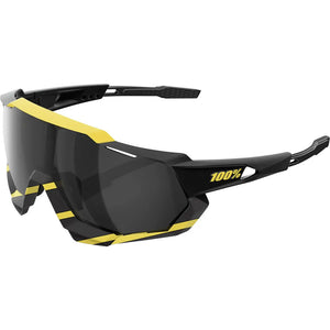 B-Ware 100percent Sonnenbrille Speedtrap Unisex Schwarz Gelb Kunststoff Sportbrille