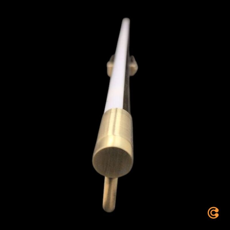 FABAS LUCE Wandleuchte Rapallo LED Wandlampe Messing warmweiß IP44 80cm - 8019282511250