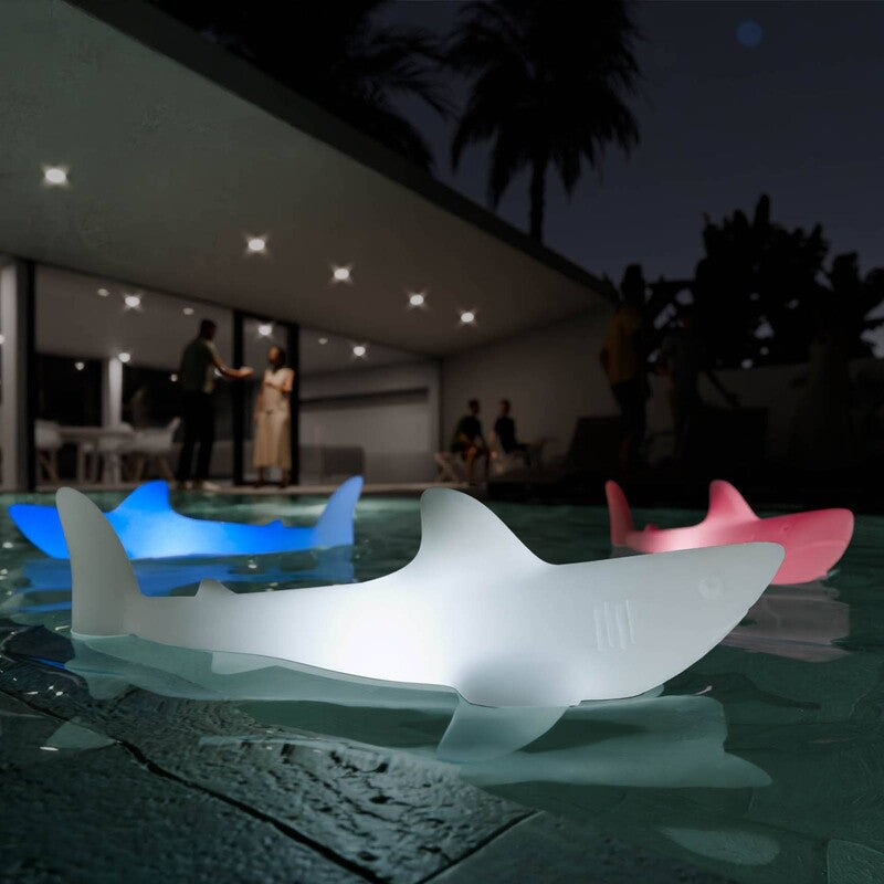 Goodnight Light LED Lampe BOBB the shark schwimmfähig RGBW Gartenleuchte 70x36cm - 8437021584769