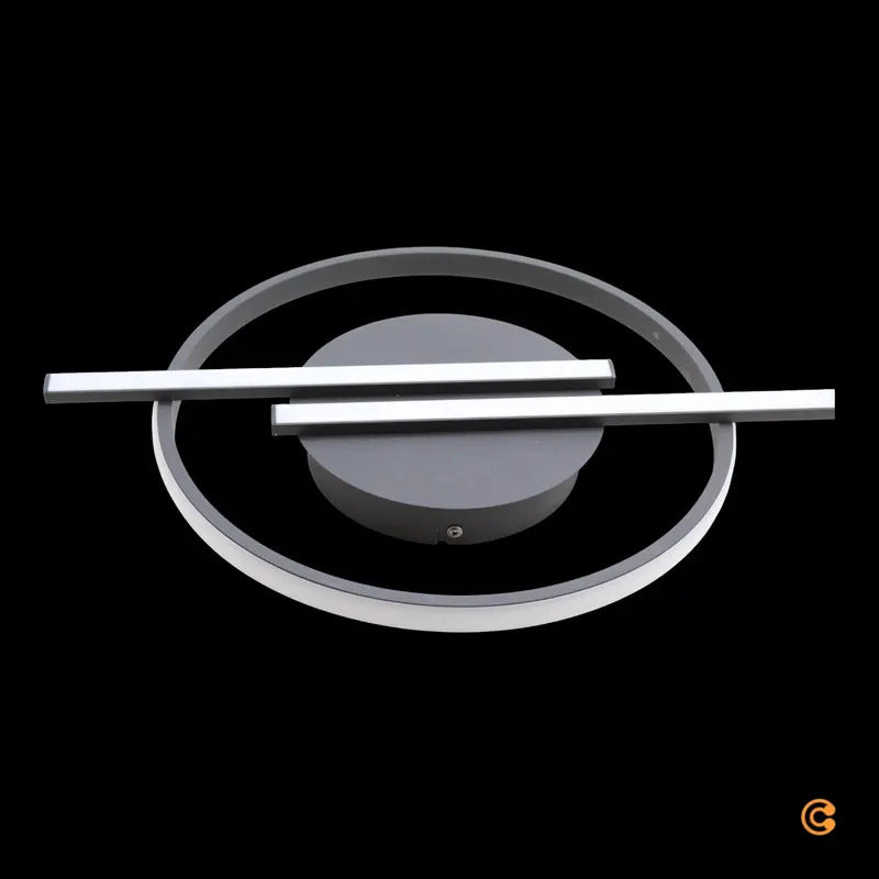 JUST LIGHT Deckenleuchte Lampe LED Korsa schwarz dimmbar Metall Kunststoff - 4043689000073