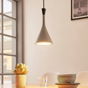 B-Ware Lindby Hängelampe Hängeleuchte Flynn LED Pendelleuchte dimmbar betongrau Ø16cm