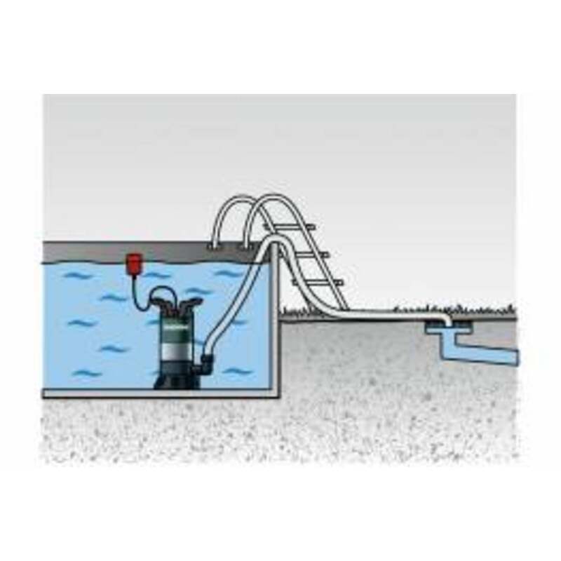 Metabo Schmutzwasser-Tauchpumpe PS 18000 SN 1900l/h 11m Edelstahl IPX8 1100W - 4003665502311