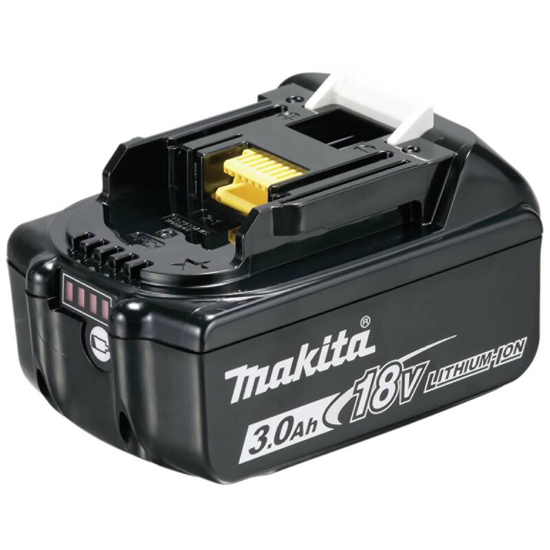 Makita Werkzeug-Akku BL 1830B 18V 3Ah Li-Ion wiederaufladbar schwarz 113x75mm - 88381464055