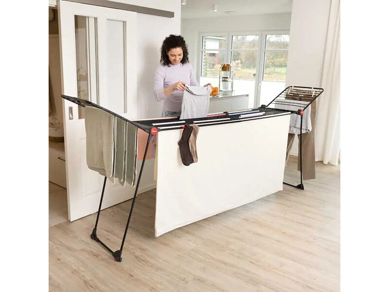 Vileda Wäschetrockner Infinity Flex Ultimate 30m Leinenlänge schwarz 122x50cm - 4023103254954