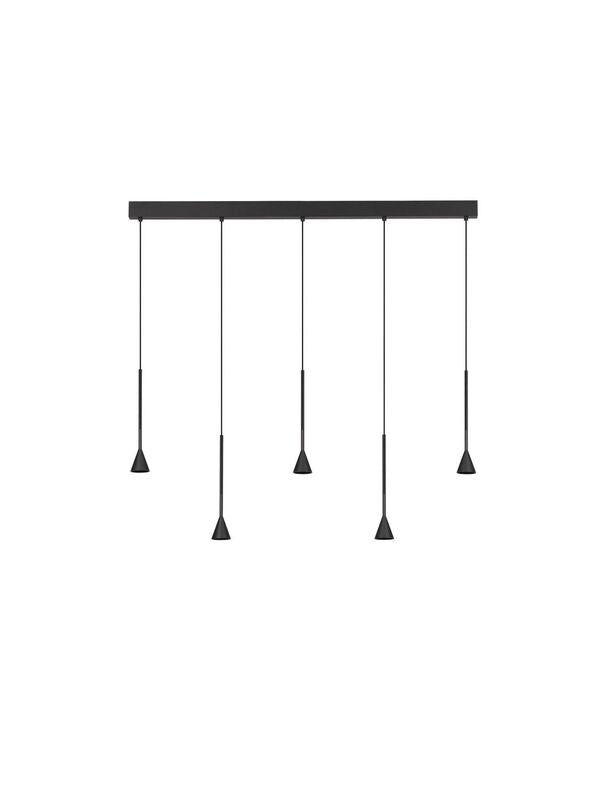 Nova Luce Pendelleuchte Hängeleuchte NET LED Schwarz Dimmbar 110cm SIEHE TEXT - 5212017445315