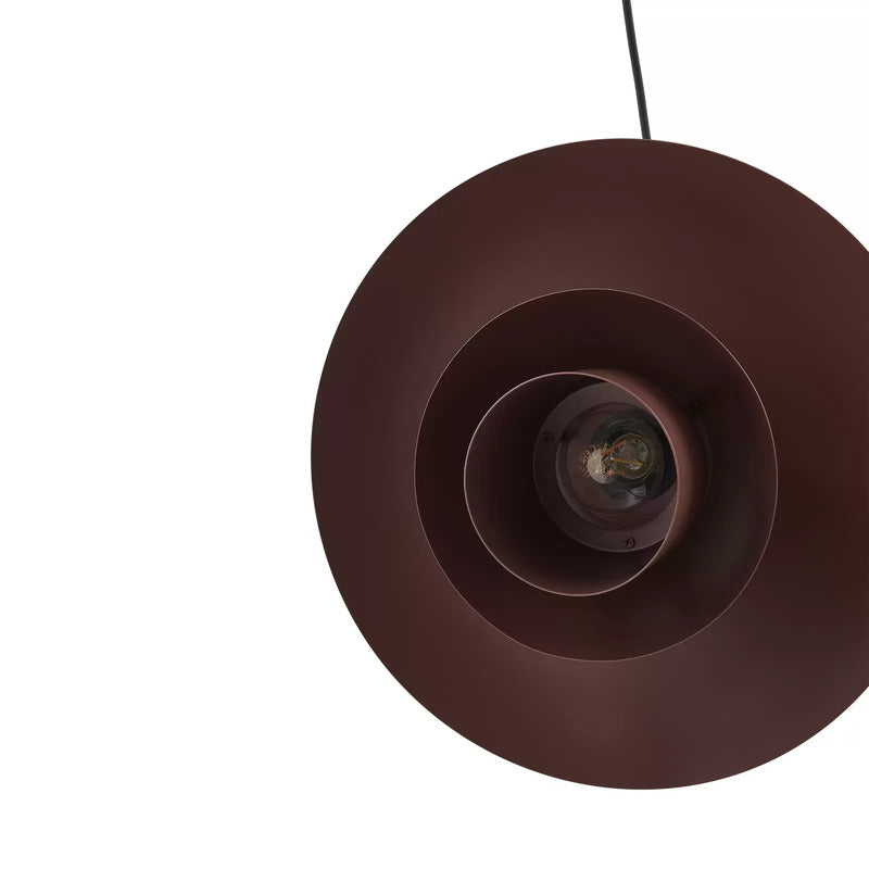 Lindby Hängeleuchte Elorri braun Metall Ø 38 cm Deckenlampe Deckenleuchte La468 - 4251911792942