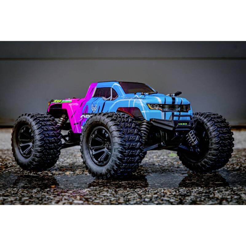 Absima Mini AMT Monster Truck 1:16 pink blau RTR 4WD Akku Lader 36 km/h - 4250650957704