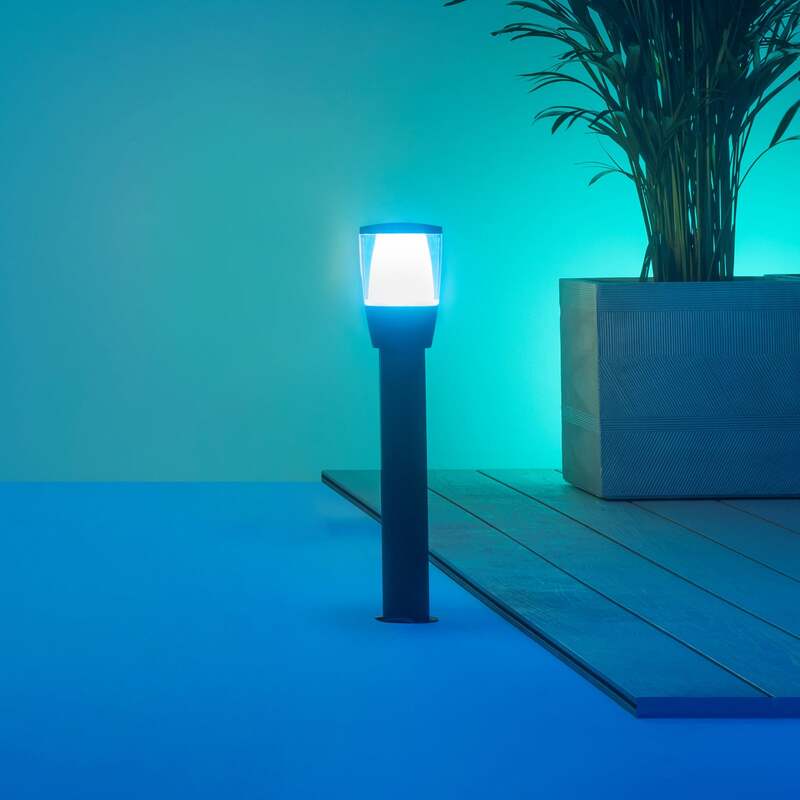WiZ Wegeleuchte Außenlampe LED schwarz RGBW Lampe 51,8 cm Smart Home Erweiterung - 8720169071858