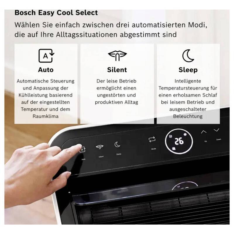 Bosch Mobile Klimagerät Cool 5100 12000 BTU/h Inverter weiß 46m² 3,5kW - 4069143463987