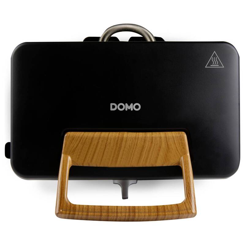 DOMO Sandwichmaker 3-in-1 Croque Waffel Grill Schwarz 1100W Küchenhelfer schwarz - 5411397168528