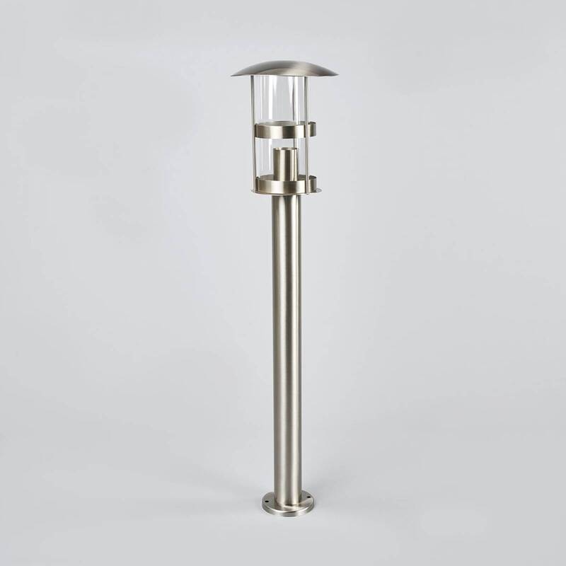 Lindby Wegeleuchte Gartenlampe Noemi LED Pollerleuchte dimmbar grau Edelstahl - 4251096539288