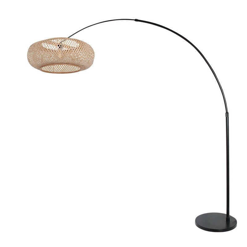 Steinhauer Bogen-Stehlampe Sparkled Light schwarz buche SIEHE TEXT/FOTO - 8712746152944
