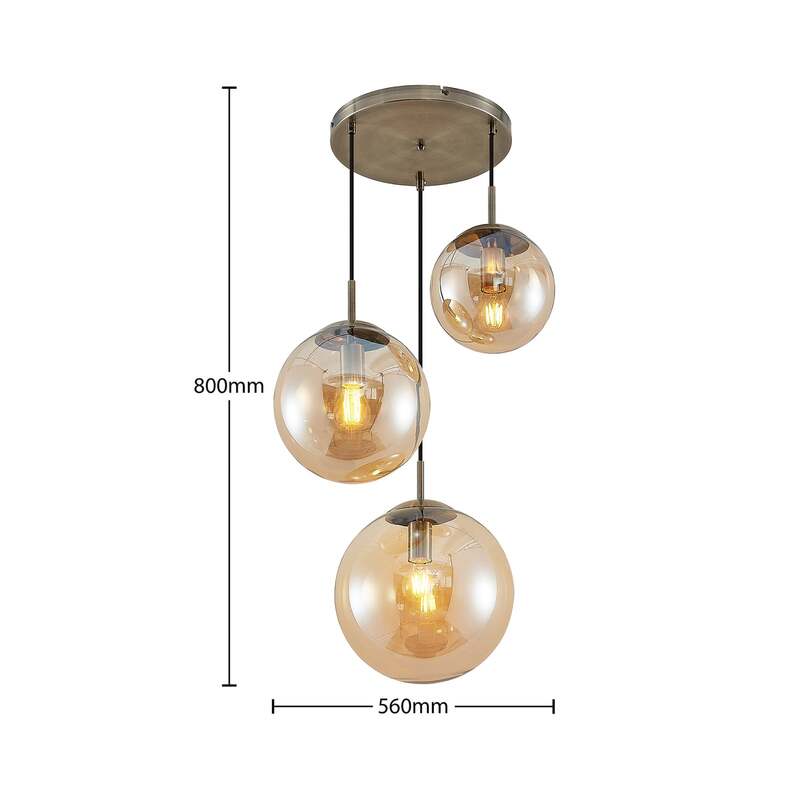 Lindby Teeja Hängeleuchte Deckenlampe Pendelleuchte Deckenleuchte Lampe LED E27 - 4251911746051