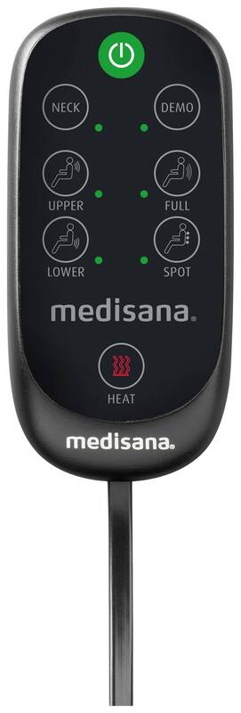 Medisana MCN Shiatsu Massagesitzauflage mit Wärmefunktion schwarz 118x40 cm - 4015588889301