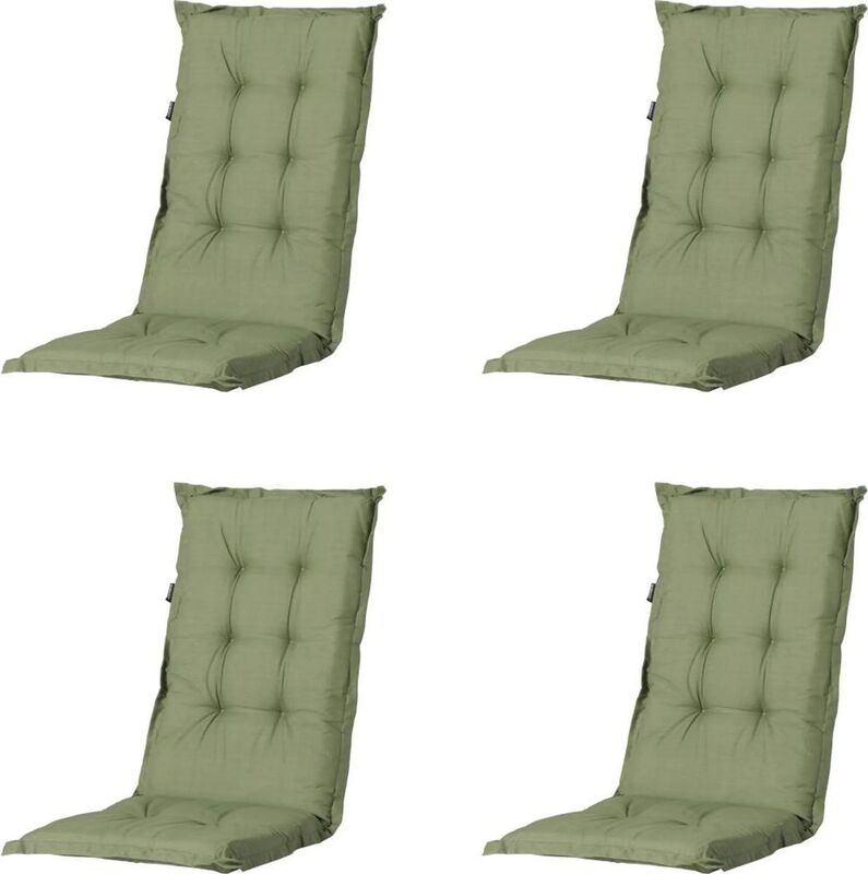 Madison Gartenstuhlauflage Kissen Basic Grün 50x123cm UV-beständig 7cm dick - 8713229077921