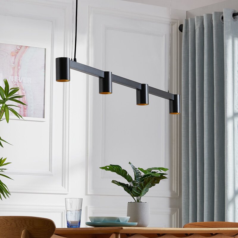 Arcchio Hängeleuchte Pendelleuchte Brinja schwarz Aluminium LED Hängelampe Lampe - 4251911759914