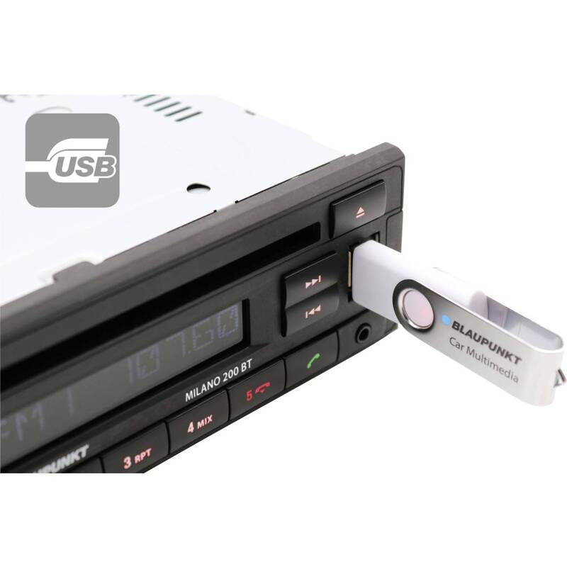 Blaupunkt Autoradio Milano 200 Bt Bluetooth Freisprecheinrichtung Radioanlage - 4260499852351