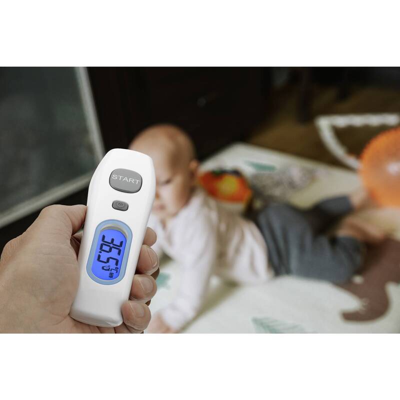TFA Dostmann Infrarot Fieberthermometer Berührungslos Fieberalarm 1 Sekunde weiß - 4009816036117