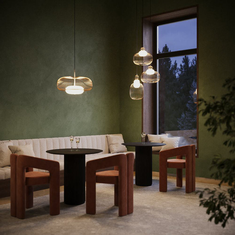 Maytoni Hängeleuchte Levitation LED Pendelleuchte Lampe messingfarben Ø50cm - 4099776183570