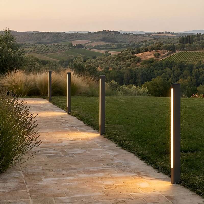 Lucande Wegeleuchte Gartenleuchte Celiora LED Pollerleuchte anthrazit 80cm 3000K - 0000010047669