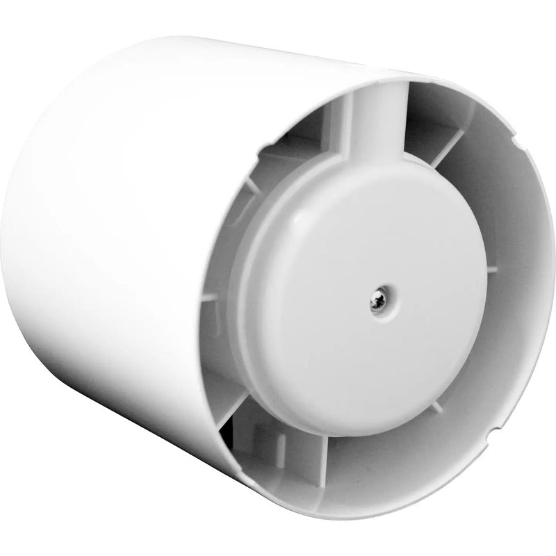 Wallair Rohr-Einschublüfter 230V 163m³/h Lüfter Kunststoff Timer 150mm weiß - 4046293409058