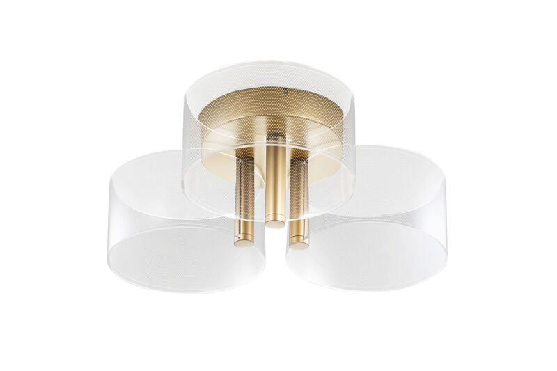 Nova Luce Deckenleuchte Deckenlampe GATLIN LED Messing Gold Warmweiß Wohnzimmer - 5212017433497