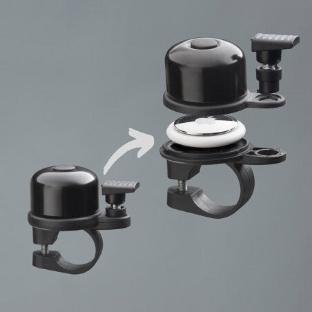 Elago AirBell AirTag Lösung 31mm Schwarz Fahrradklingel mit Apple AirTag - 8720865500065