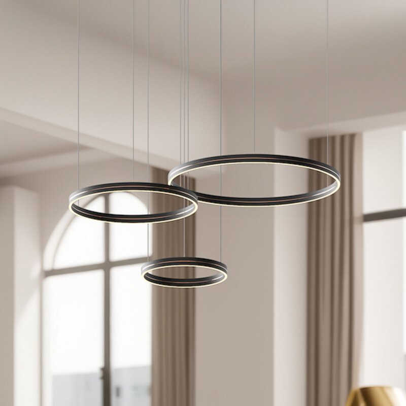 Milagro Lighting Hängeleuchte Pendelleuchte Gravity Metall schwarz Lampe - 5902693711858