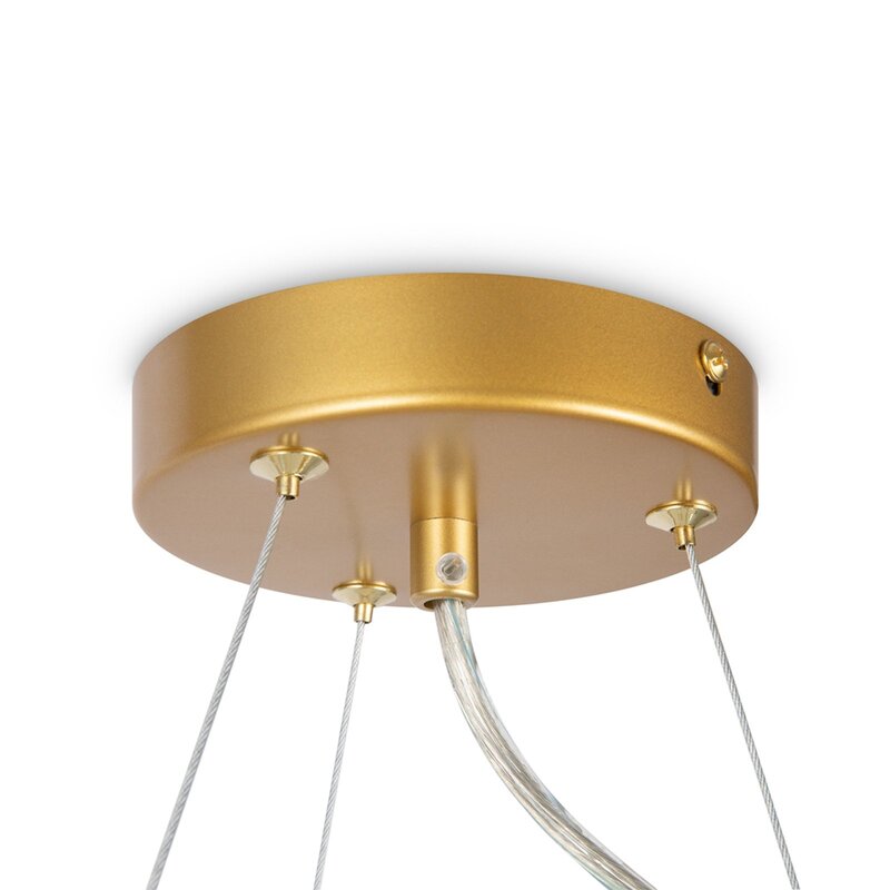 Maytoni Hängeleuchte Pendelleuchte Dallas goldfarben amber 11-flammig Lampe G9 - 4099776029328