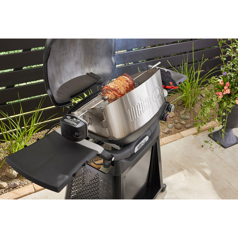 Weber Drehspieß Grillspieß Q 3000N Serie ab 2025 Elektromotor Edelstahl 5-teilig - 0077924897207