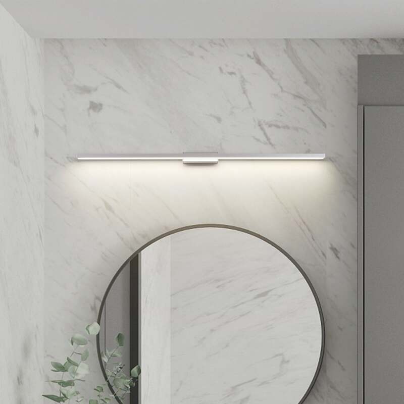 Lindby LED-Badleuchte Spiegellicht Alenia Aluminium 120cm IP44 grau - 4251911795882