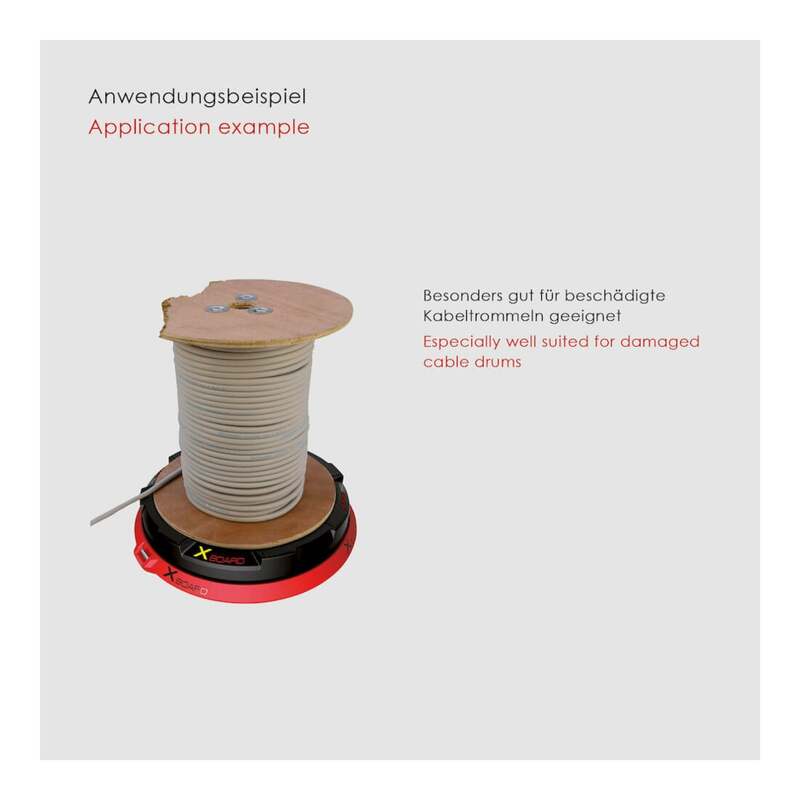 Runpotec Kabelabroller XB D.300mm Kabeltrommel Aufroller 300kg stabil sicher - 9120045475623